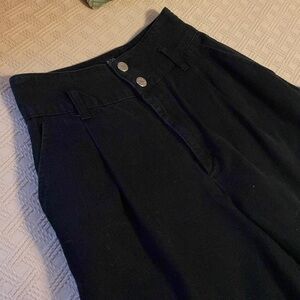 BDG wide leg black pant + matching belt